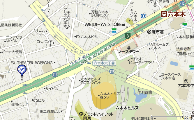 ブランド東京の地図